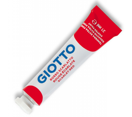 Tempera Tubo 7 - 21 ml - rosso scarlatto - Giotto - 35500800 - 8000825037580 - DMwebShop