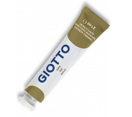 Tempera acrilica extraconcentrata - 21 ml - oro - Giotto - 35730000 - 8000825357305 - DMwebShop