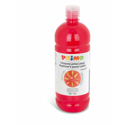 Tempera pronta Primi Passi - 1 lt - rosso vermiglio - Primo - 204BR1000300 - 8006919042041 - DMwebShop