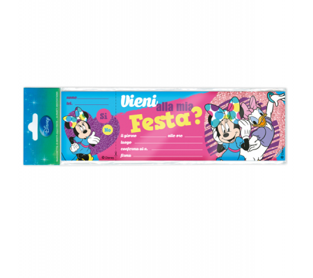 Blocchetto invito alla festa Minnie Disney - conf. 10 inviti - Rex Sadoch - WYASSMIN - 8006715087987 - DMwebShop