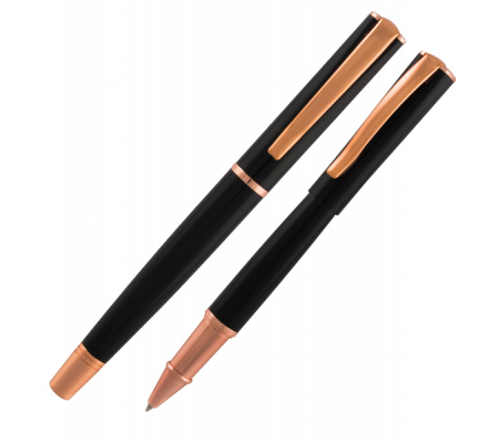 Roller Linea Impressa - punta M - nero-rosegold - Monteverde - J029866 - 080333298664 - DMwebShop