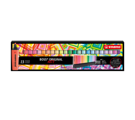 Evidenziatori Boss Original - colori assortiti fluo + pastel - deskset 23 pezzi - Stabilo - 7023-01-5 - 7023-01-5-20 - 4006381577847 - DMwebShop