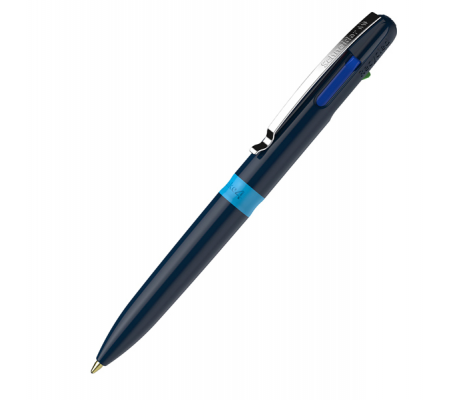 Penna a sfera Take 4 - punta media - 4 colori - fusto blu - conf. 10 pezzi - Schneider - P138003 - 4004675140135 - DMwebShop