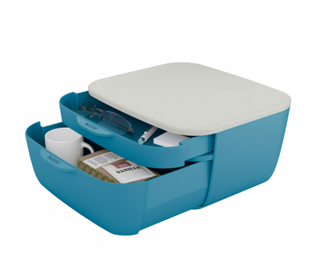 Cassettiera Cosy - 2 scomparti - blu - Leitz - 53570061 - 4002432124763 - DMwebShop