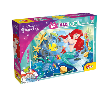 Puzzle Maxi Disney Little Mermaid - 60 pezzi - Lisciani - 74167 - 8008324074167 - DMwebShop