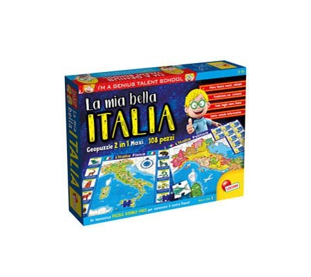 Geopuzzle La mia bella Italia I'm a Genius - Lisciani - 80571 - 8008324080571 - DMwebShop