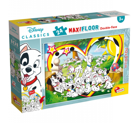 Puzzle Maxi Dinsey Carica 101 - 24 pezzi - Lisciani - 86641 - 8008324086641 - DMwebShop