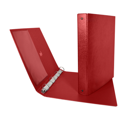 Raccoglitore Stelvio - 4 anelli tondi 25 mm - dorso 3 cm - f.to utile 22 x 30 cm - rosso - Sei Rota - 36254412 - 8004972003603 - DMwebShop