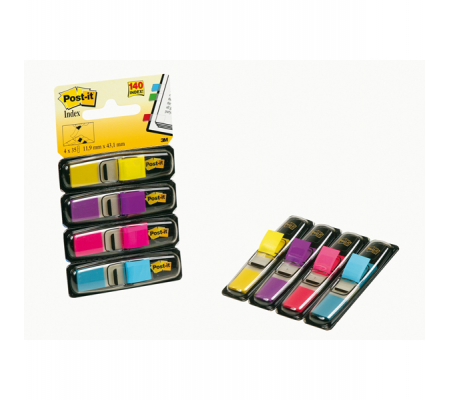 Segnapagina Index Mini - 12 x 43,1 mm - 4 colori vivaci - conf. 140 pezzi - Post-it - 7000052572 - 021200508776 - DMwebShop