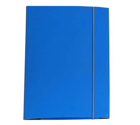 Cartellina con elastico cartone plastificato 3 lembi - 25 x 34 cm - azzurro - Cart. Garda - CG0032LBXXXAE06 - 8001182007094 - DMwebShop