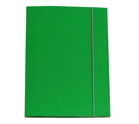 Cartellina con elastico cartone plastificato 3 lembi - 25 x 34 cm - verde - Cart. Garda - CG0032LBXXXAE03 - 8001182007100 - DMwebShop