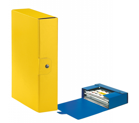 Scatola progetto Eurobox - dorso 8 cm - 25 x 35 cm - giallo - conf. 5 pezzi - Esselte - 390328090 - 8004157328095 - DMwebShop