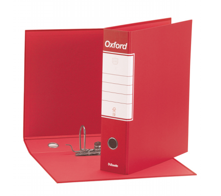 Registratore Oxford G83 - dorso 8 cm - commerciale - 23 x 30 cm - rosso - Esselte - 390783160 - 8004157743164 - DMwebShop