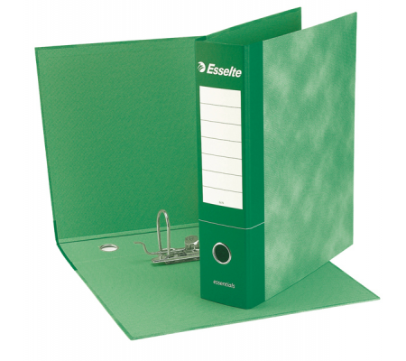 Registratore Essentials G73 - dorso 8 cm - commerciale - 23 x 30 cm - verde - Esselte - 390773180 - 8004157773185 - DMwebShop