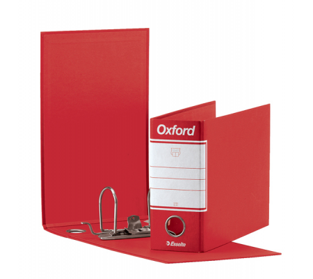 Registratore Oxford G81 - dorso 8 cm - memorandum 23 x 18 cm - rosso - Esselte - 390781160 - 8004157741160 - DMwebShop