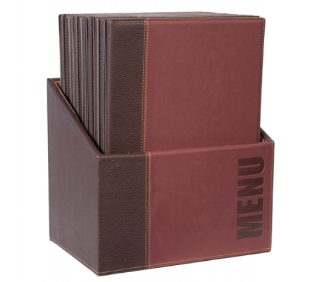 Menu Box Trendy - 20 Portamenu' - bordeaux - Securit - MC-BOX-TRA4-WR - 8717624245176 - DMwebShop