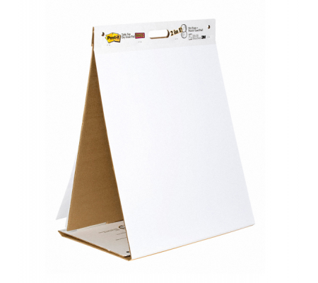 Blocco-Lavagna da tavolo Super Sticky autoportante - 20 fogli - 58,4 x 50,8 cm - bianco - Post-it - 7100171595 - 053200029777 - DMwebShop