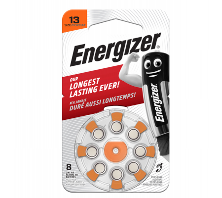 Pile per apparecchi acustici 13 Zinc Air - blister 8 pezzi - Energizer - E301431600 - 7638900425727 - DMwebShop