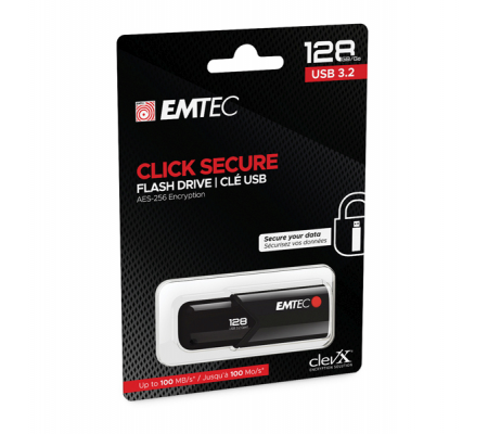 Memoria USB B120 ClickeSecure - 128 Gb - Emtec - ECMMD128GB123 - 3126170173393 - DMwebShop