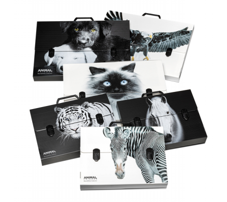 Valigetta polionda Animal Friends - 28 x 38 cm - dorso 5 cm - fantasie assortite - Ri.plast - 6428385200BW - 8011791043123 - DMwebShop