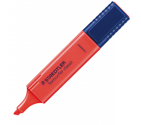 Evidenziatore - Textsurfer Classic - punta a scalpello - tratto 1 - 5 mm - rosso - Staedtler - 3642 - 4007817304440 - DMwebShop