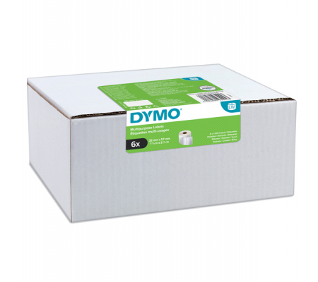 Rotolo etichette multiuso - 57 x 32 mm - bianco - 1000 etichette-rotolo - value pack 6 pezzi - Dymo - 2093094 - 3026980930943 - DMwebShop