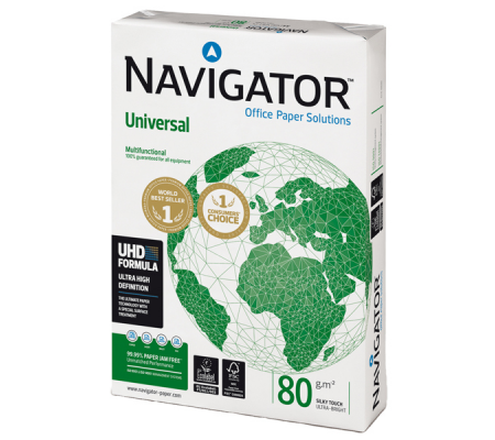 Carta Universal Navigator - A4 - 80 gr - bianco - risma da 500 fogli - 5602024006102 - DMwebShop