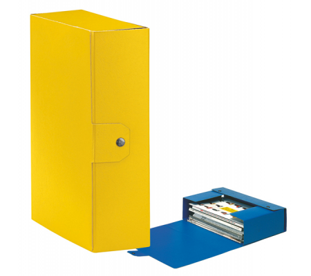 Scatola progetto Eurobox - dorso 10 cm - 25 x 35 cm - giallo - conf. 5 pezzi - Esselte - 390330090 - 8004157330104 - DMwebShop