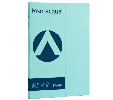 Carta Rismacqua Small - A4 - 90 gr - celeste 08 - conf. 100 fogli - Favini - A69T144 - 8007057615340 - DMwebShop