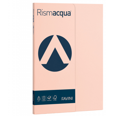 Carta Rismacqua Small - A4 - 90 gr - salmone 05 - conf. 100 fogli - Favini - A695144 - 8007057615371 - DMwebShop