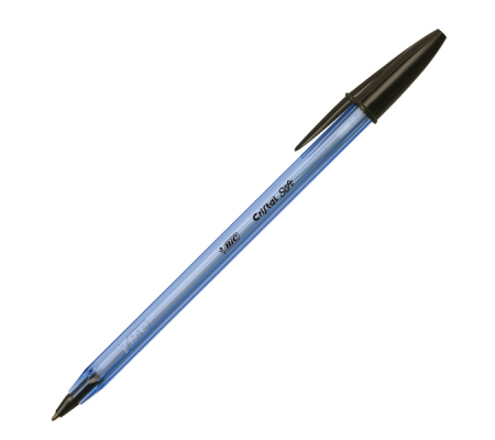 Penna a sfera con cappuccio Cristal Soft - punta 1,2mm - nero - conf. 50 pezzi - Bic - 951433 - 3086123355354 - DMwebShop