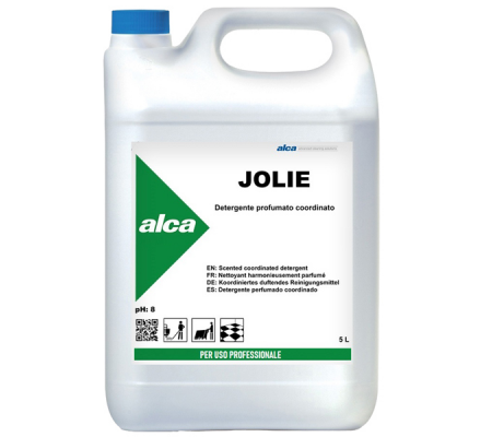 Detergente per pavimenti Jolie - floreale-speziato - tanica da 5 lt - Alca - ALC486 - 8032937573359 - DMwebShop