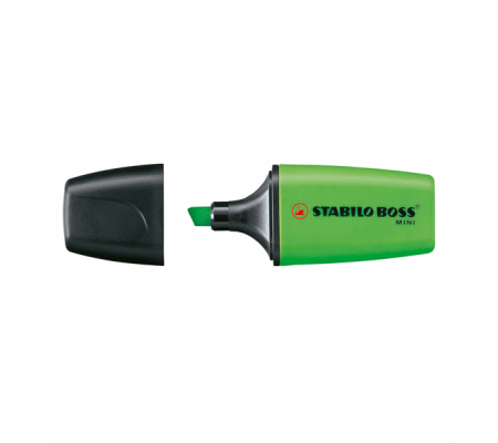 Evidenziatore Boss Mini - punta a scalpello - tratto 2 - 5 mm - verde 33 - conf. 10 pezzi - Stabilo - 07/33 - 42117650 - DMwebShop