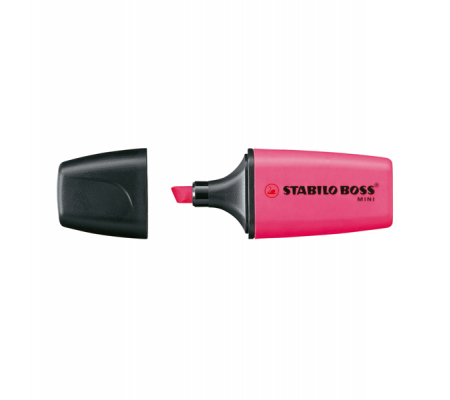 Evidenziatore Boss Mini - punta a scalpello - tratto 2 - 5 mm - rosa 56 - Stabilo - 07/56 - 42117674 - DMwebShop