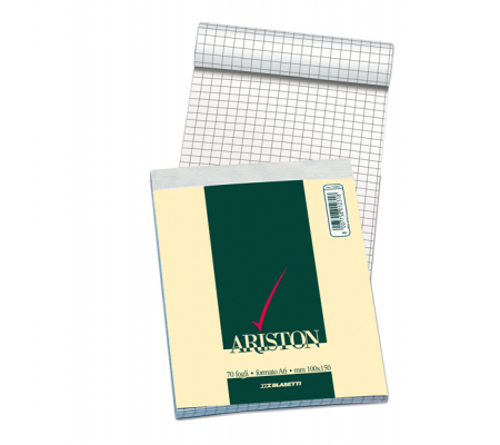 Blocco note Ariston - 5 mm - 210 x 297 mm - 60 gr - 70 fogli - Blasetti - 1069 - 8007758012332 - DMwebShop