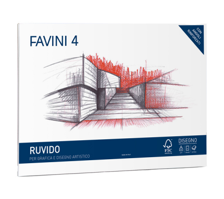 Album Favini 4 - 33 x 48 cm - 220 gr - 20 fogli ruvido - A168503 - 8007057331103 - DMwebShop