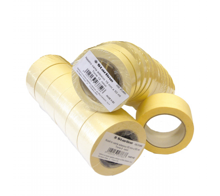 Nastro adesivo in carta - 25 mm x 50 mt - beige - Starline - 1361HM - 8025133037619 - DMwebShop