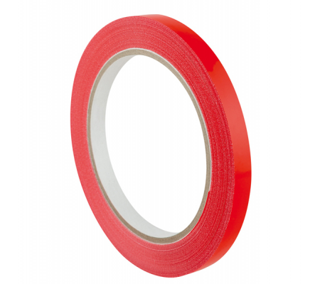 Nastro adesivo 350 - 9 mm - PVC - rosso - rotolo da 66 mt - conf. 16 pezzi - Eurocel - 000401063 - 000401063 - DMwebShop