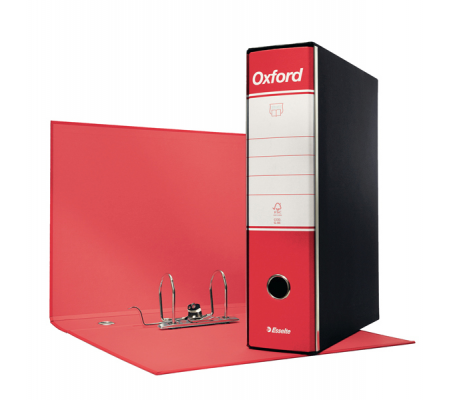 Registratore Oxford G85 - dorso 8 cm - protocollo - 23 x 33 cm - rosso - conf. 6 pezzi - Esselte - 390785160 - 8004157745168 - DMwebShop