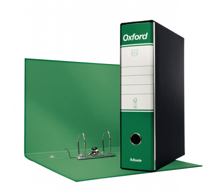 Registratore Oxford G85 - dorso 8 cm - protocollo - 23 x 33 cm - verde - Esselte - 390785180 - 8004157745182 - DMwebShop