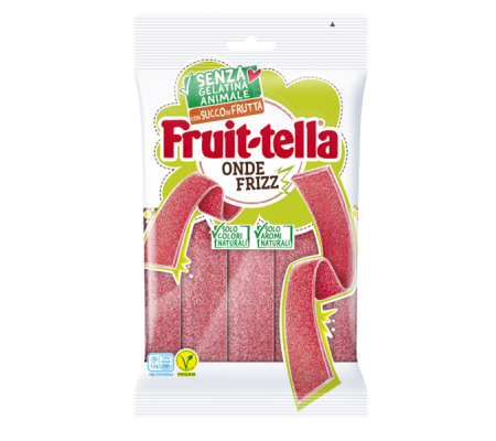 Caramella gommosa Onda Frizz - senza gelatina animale - 145 gr - Fruit-tella - 6695500 - 8003440112977 - DMwebShop