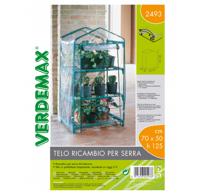 Telo di ricambio - per serra Azalea a 3 ripiani - Verdemax - 2493 - 8015358024938 - DMwebShop