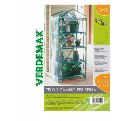 Telo di ricambio - per serra Azalea a 4 ripiani - Verdemax - 2495 - 8015358024952 - DMwebShop