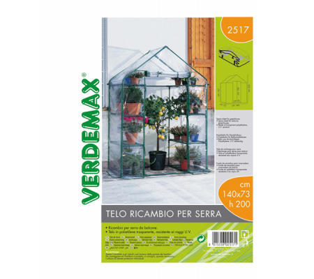 Telo di ricambio - per serra Ibicus - 8 ripiani - Verdemax - 2517 - 8015358025171 - DMwebShop