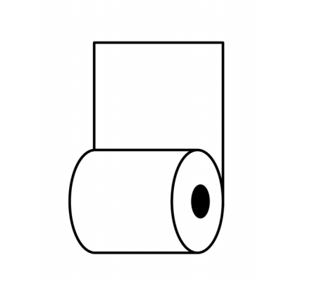 Rotolo per distributori self service - 59,5 mm x 120 mt - 55 gr/m2 - Ø esterno 95 mm - anima 12 mm - Rotolificio Pugliese - TER786 - 8056234802950 - DMwebShop