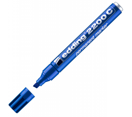 Marcatore permanente 2200c - punta a scalpello - 1,5 - 5 mm - blu - conf. 10 pezzi - Edding - E-2200C 003 - 4004764878550 - DMwebShop