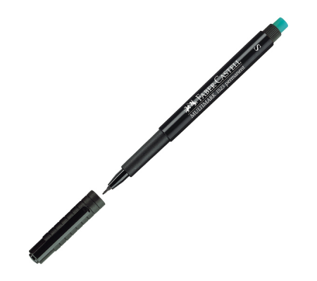 Pennarello Multimark universale permanente con gomma - punta superfine 0,4 mm - nero - Faber Castell - 152399 - 4005401523994 - DMwebShop