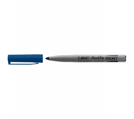 Marcatori permanente Marking a base d'alcool - punta pocket tonda 1,1 mm - blu - conf. 12 pezzi - Bic - 8209012 - 3086121445064 - DMwebShop