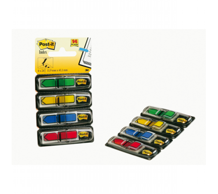 Segnapagina Index Mini Freccia - 4 colori classici - conf. 96 pezzi - Post-it - 7000144924 - 021200508783 - DMwebShop