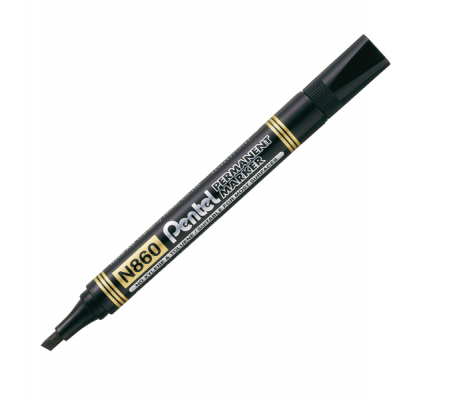 Marcatore permanente N860 - punta scalpello - nero - Amiko - Pentel - N860-AE - 4902506070463 - DMwebShop